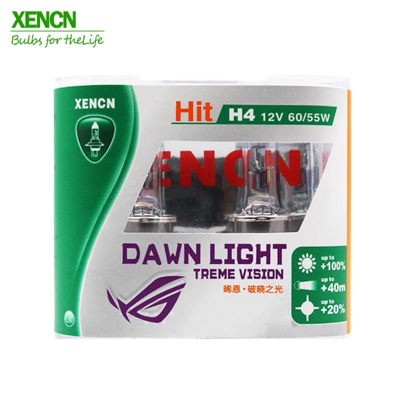 XENCN H4 12V 60/55W 3800K второе поколение Dawn светильник супер яркий автомобильный головной светильник s 30% больше света 75 м луч 2 шт