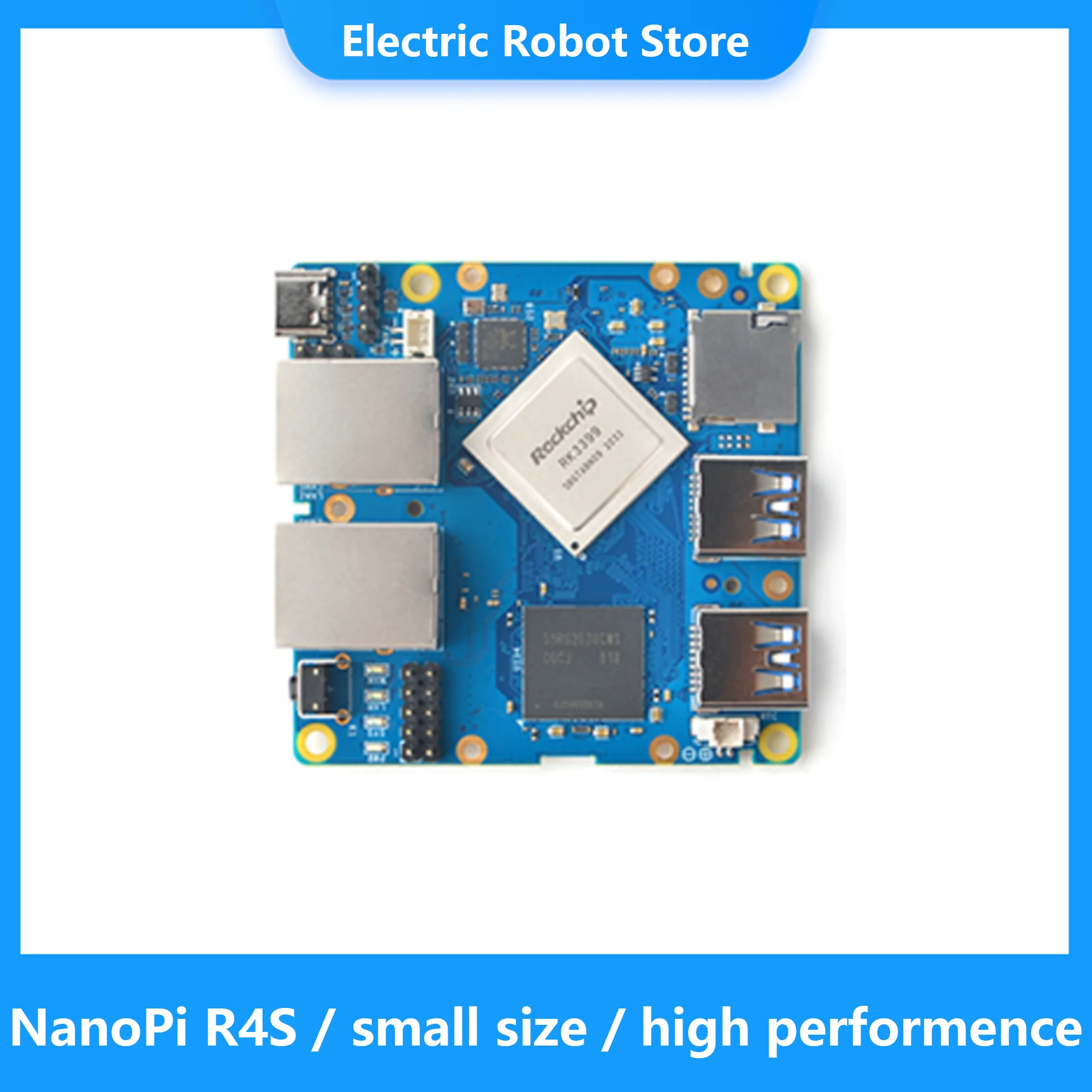 Friendlyelec Nanopi R4S 1 Гб двойные Гбит/с шлюзы Ethernet поддержка системы Openwrt Lede Linux Rockchip RK3399