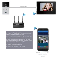 10 WiFi Video Intercom IP Video Door Phone TuyaSmart App Remote Unlock RFID CardFingerprint 1-3 Security Home Access Control