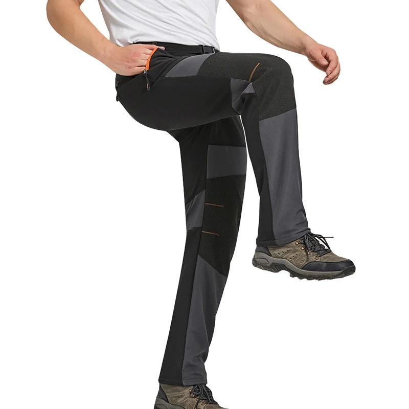Зимние водонепроницаемые брюки для мужчин флисовые треккинговые кемпинга