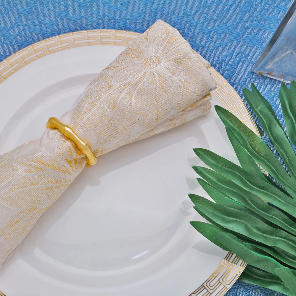 Бамбуковая круглая салфетка 6 шт. для отелей ресторанов свадеб|Кольца салфеток| |
