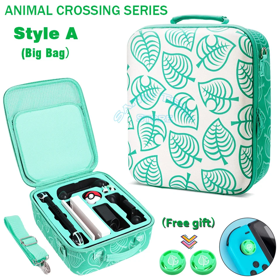 Жесткий чехол для Nintendo Switch большая сумка переноски с перекрещиванием животных