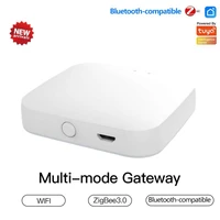 new multi mode smart gateway zigbee wifi bluetooth compatile mesh hub work with tuya smart voice control via alexa google home