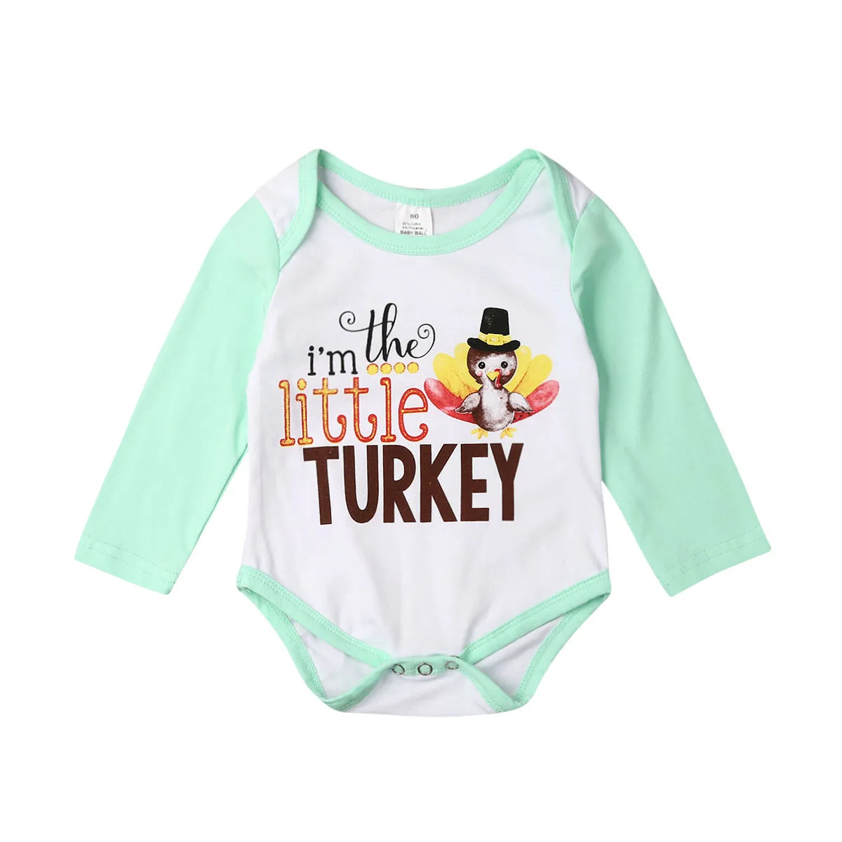 Одинаковые комплекты для сестер с принтом в виде индейки на День Благодарения