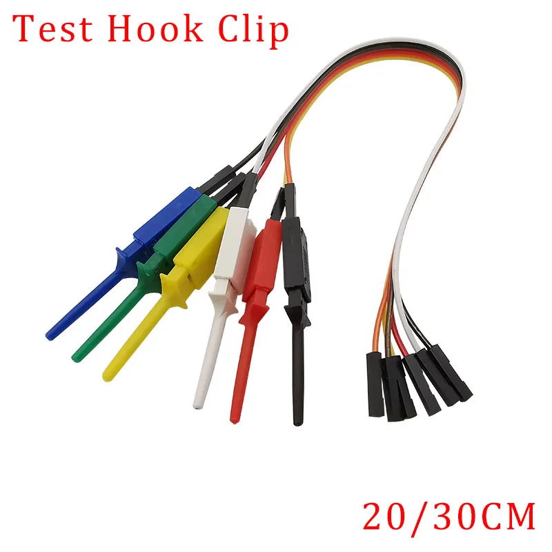 

6 шт./компл. зажим для проводов для хлеба, высокоэффективный тестовый зажим с крючком, зажим для логического анализатора, тестовый зонд для з...