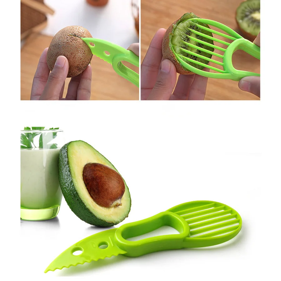 Многофункциональная ломтерезка 3 в 1 для авокадо Ломтерезка масла и фруктов резак