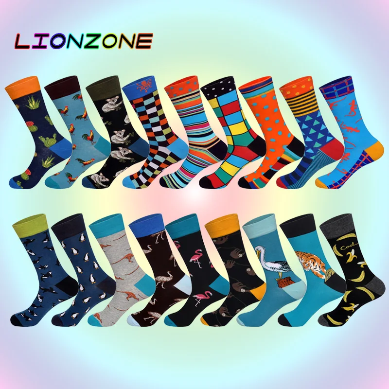 2018 Новая коллекция бренд Для мужчин носки для девочек Забавный Животные узоры