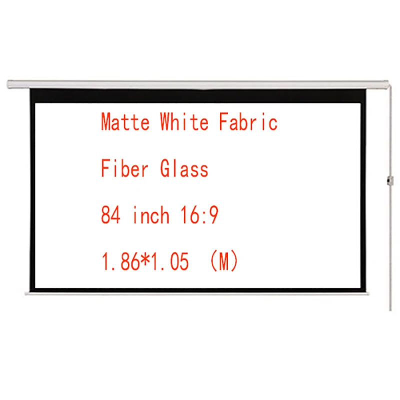 

Thinyou 84 inch 16:9 Electric Screen With Remote Control Up Down Matte White Fabric Fiber Glass Curtain HD Projector Screen