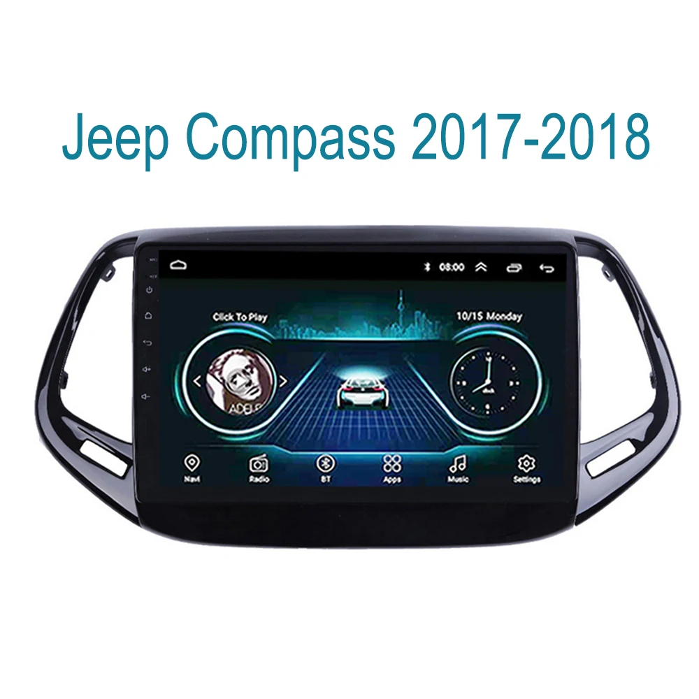 Автомобильное радио для Jeep Compass 2017 2018 gps-навигация dvd-плеер мультимедийная система