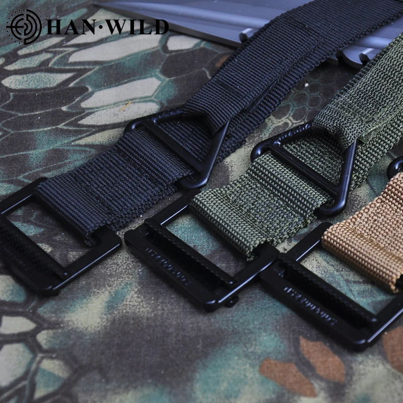 

2022 Tactical Belt Magnetic Buckle Adjustable Nylon Military Belt Men Outdoor Descent Rescue Hunting Training Accessories Belt