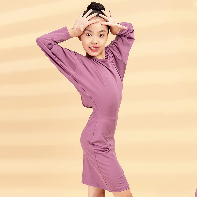 Платье для латинских танцев с рукавами летучая мышь платье открытой спиной