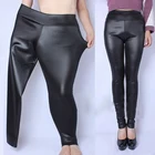 Черные брюки из искусственной кожи, женские брюки, Стрейчевые обтягивающие леггинсы, штаны с высокой талией, женские брюки, Pantalon Femme