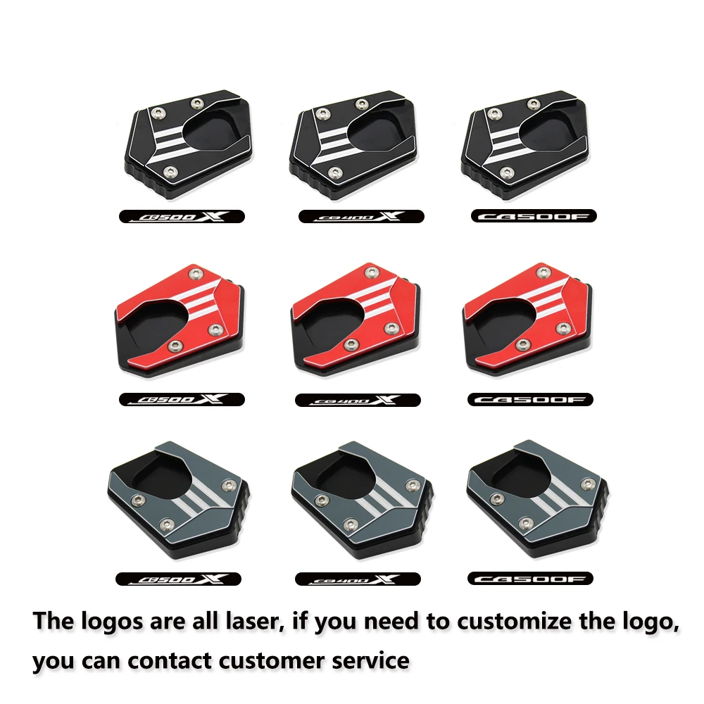 

FOR HONDA CB400X CB500X CB500F 2013-2020 Motorcycle Accessories Kickstand Side Stand Extension Foot Pad Support Aluminum alloy