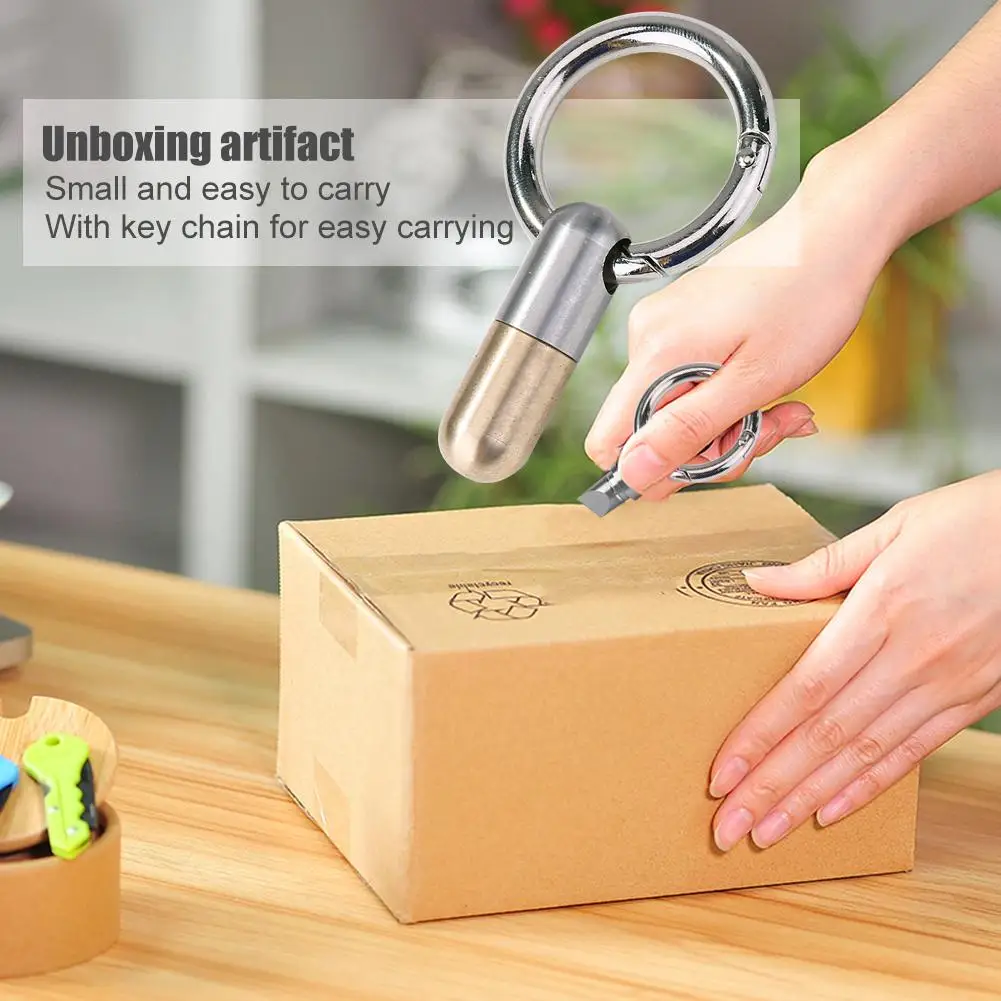 

Многофункциональное портативное мини-кольцо для ключей из нержавеющей стали для повседневного использования, крошечные режущие инструмен...