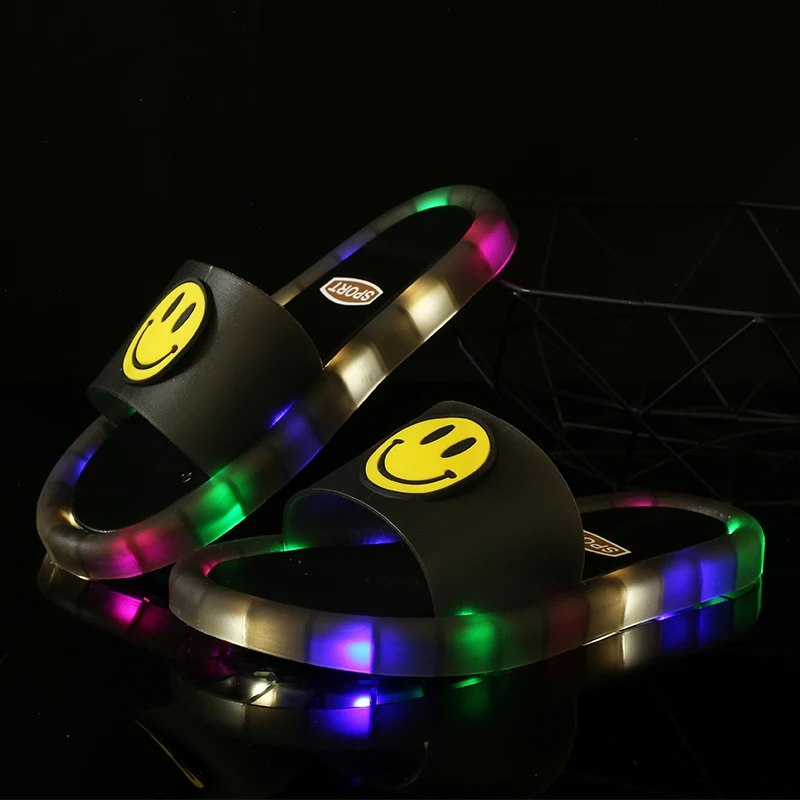 

2021 new fashion colorful luminous children's shoes breathable soft luminous shoes