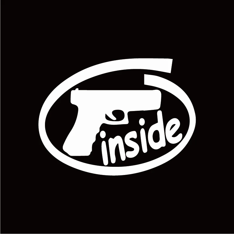 Забавная наклейка для автомобилей GUN внутренняя Предупреждение ительная Марка