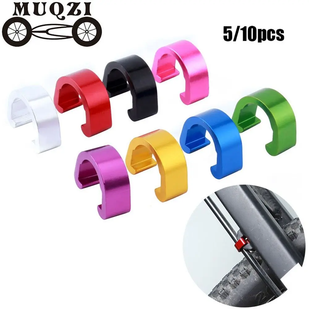 5/10pcs For Brake Cable/Derailleur Line Case C-buckle Clasps Bicyle C Shape Clips Housing Hose Outdoor MTB Bike Road Guide |