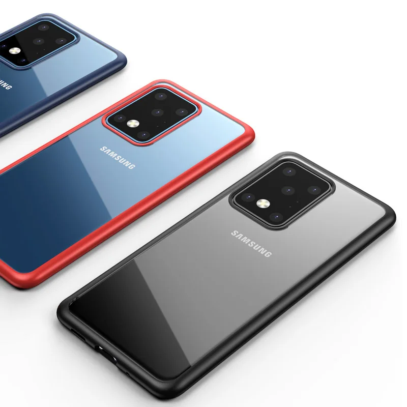 Силиконовый акриловый чехол из ТПУ для Samsung Galaxy S20 Прозрачный Note 20 S10 e - Фото №1