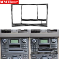 for volvo xc90 2003 2014 black color carbon fiber sticker central control cd player panel button switch interior car accessories