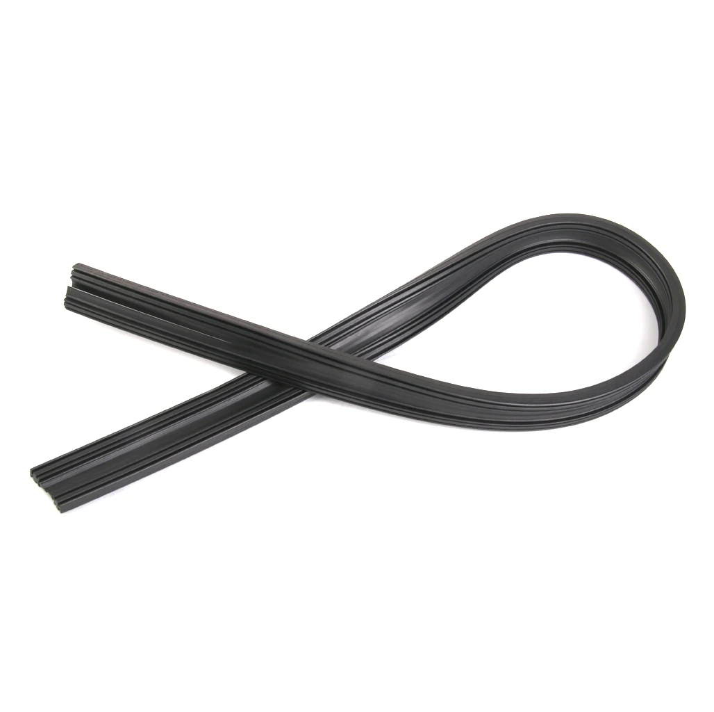 

2pc Mount Front Windshield Wiper Blade Rubber Insert Refill Strips 6mm 24"