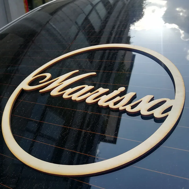 Деревянные круглые таблички с индивидуальным именем на заказ вывески свадебные