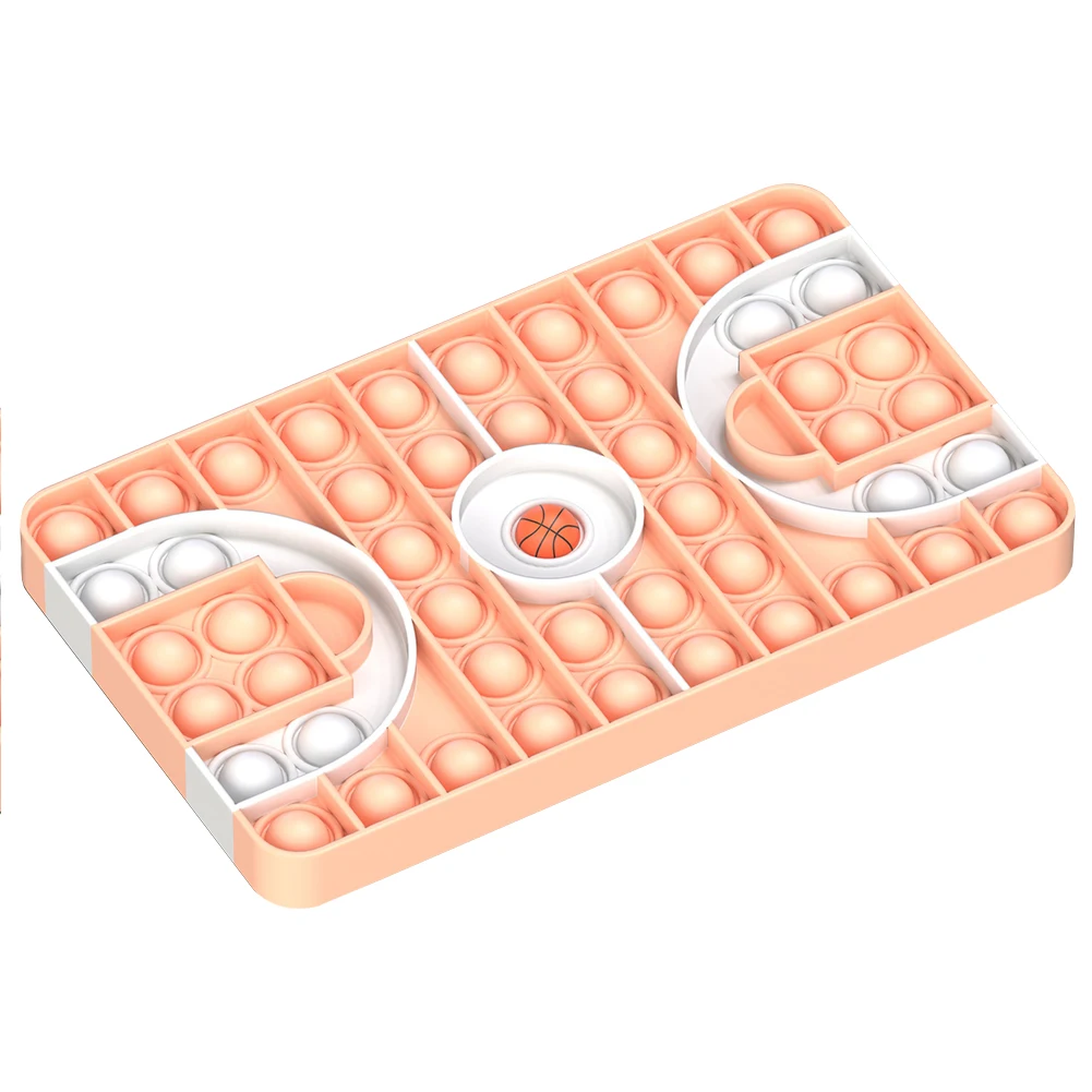 

Push Bubble Anti-Stress Basketball Field Decompression Press Chessboard Cup Mat Kid Adult Family Simple Interactive Sensory Toy