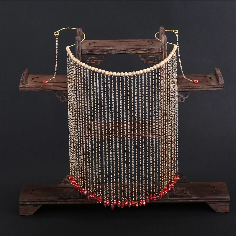 Hanfu старинная искусственная занавеска фата Висячие уши костюмы закрывающие лицо