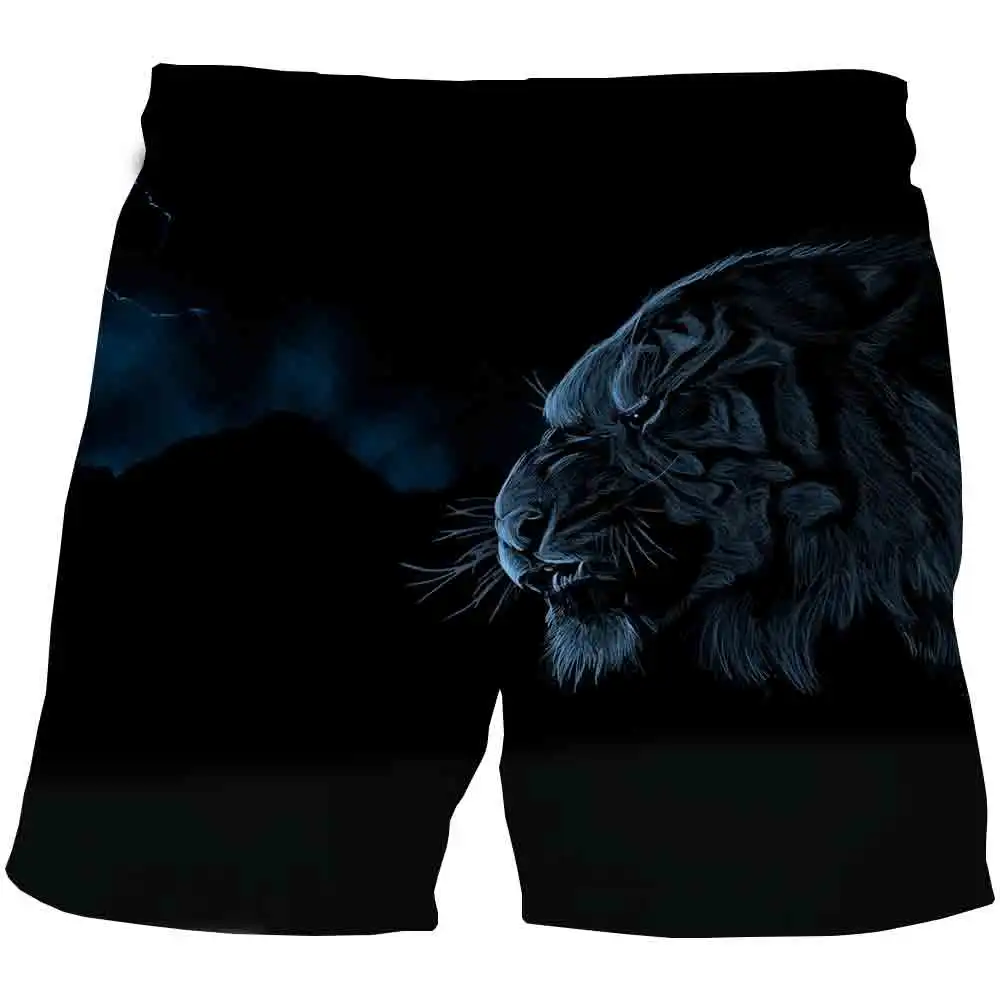 

New Print 3D animals Tiger Shorts Boys and Girls Funny Clothes Boys Costume Children 2021 Summer Kids 4 to 14 Years Kids Shorts