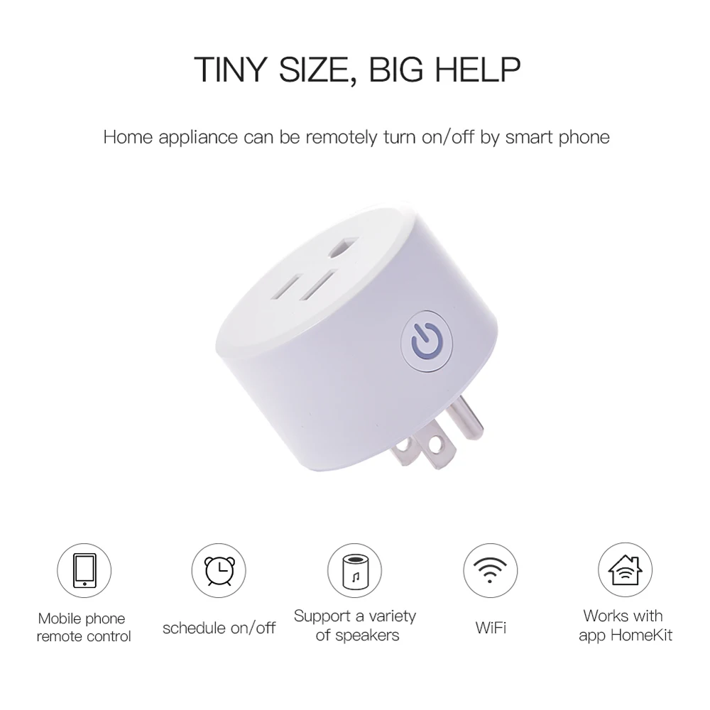 Умная розетка с Wi Fi штепсельная для синхронизации Smartplug беспроводное голосовое