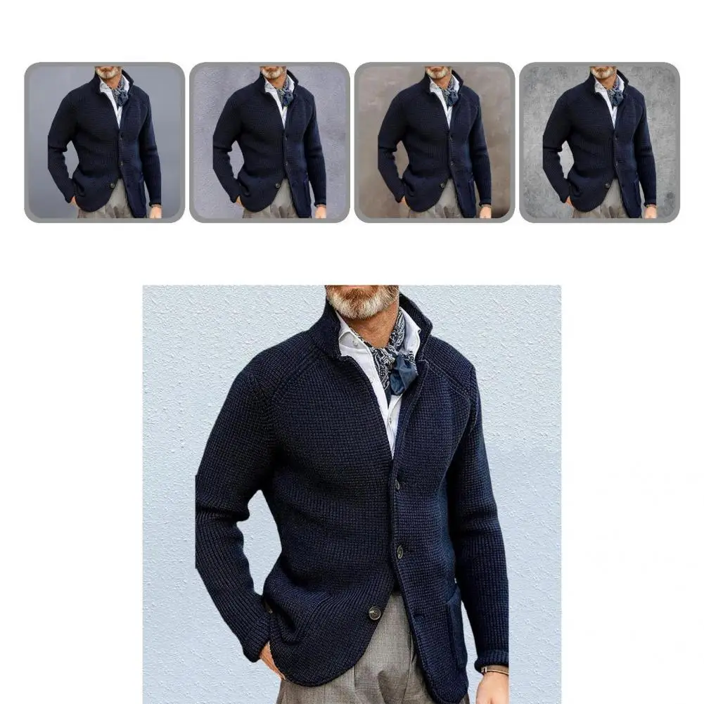 

Great Winter Coat Cardigan Single-breasted Thicken Winter Sweater Jacket Men Coat Men Coat