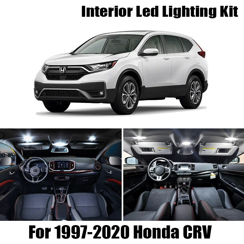 Аксессуары для внутреннего интерьера 100% дюйма Honda CRV Φ 1997 2017 2018 2019 2020 светодиодные