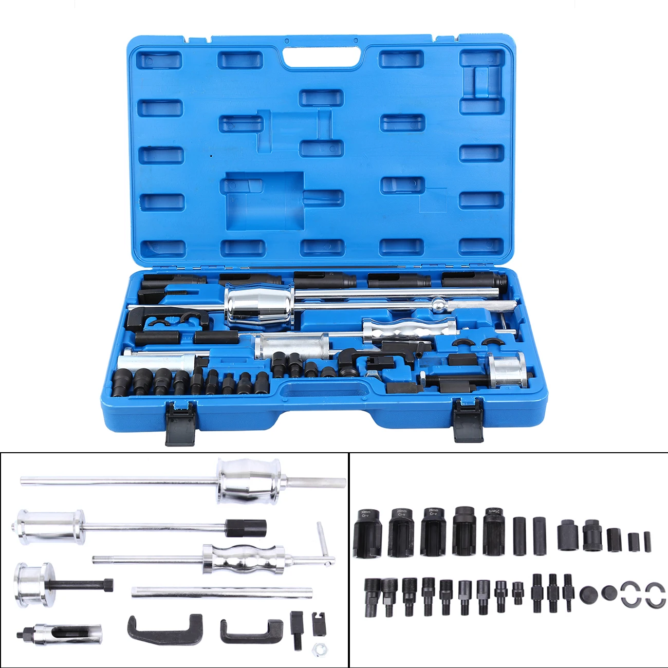 

Samger 40 pcs Common Rail Injector Diesel Puller Set Extractor for Bosch Denso Siemens Delphi Professional Injection Tool Kit