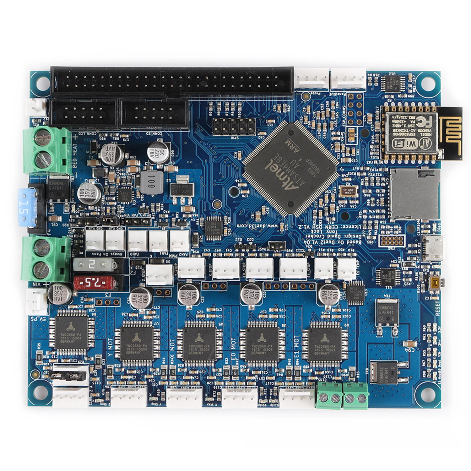 Clone Duet 2 Wifi V1.04 Duetwifi Запчасти для 3D принтера усовершенствованная 32 битная