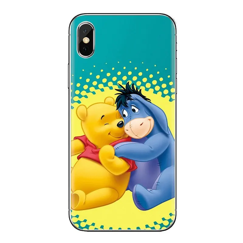For iPhone XS Max XR X 4 4S 5 5S 5C SE 6 6S 7 8 Plus Samsung Galaxy J1 J3 J5 J7 A3 A5 Soft Transparent Shell Covers art Eeyore |