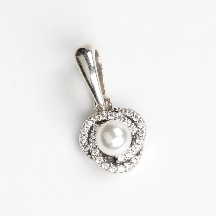 

S925 Sterling Silver New Concentric Knot Pendant Jewelry Bracelet Original Beads Charms