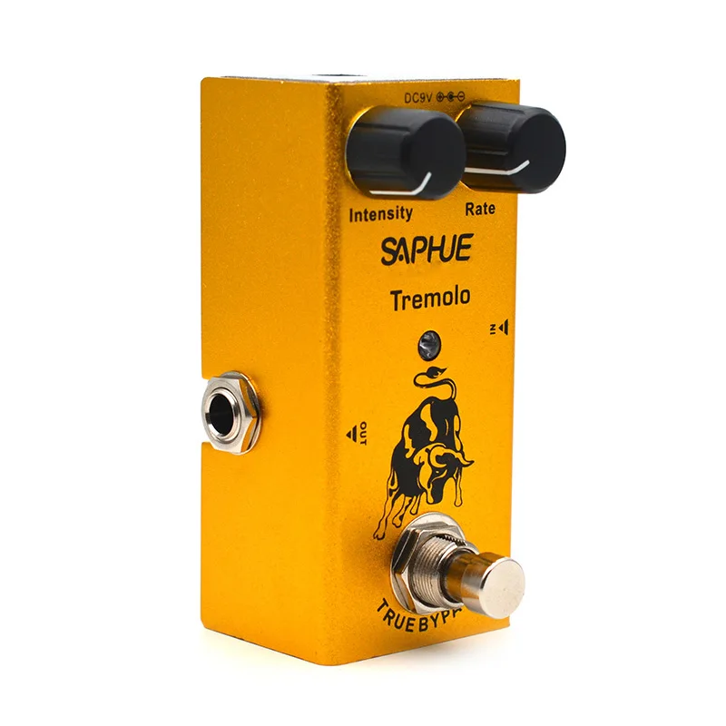 saphue elektrische gitarre tremolo intensitätrate knopf wirkung pedal mini einzigen typ dc 9v true bypass free global shipping