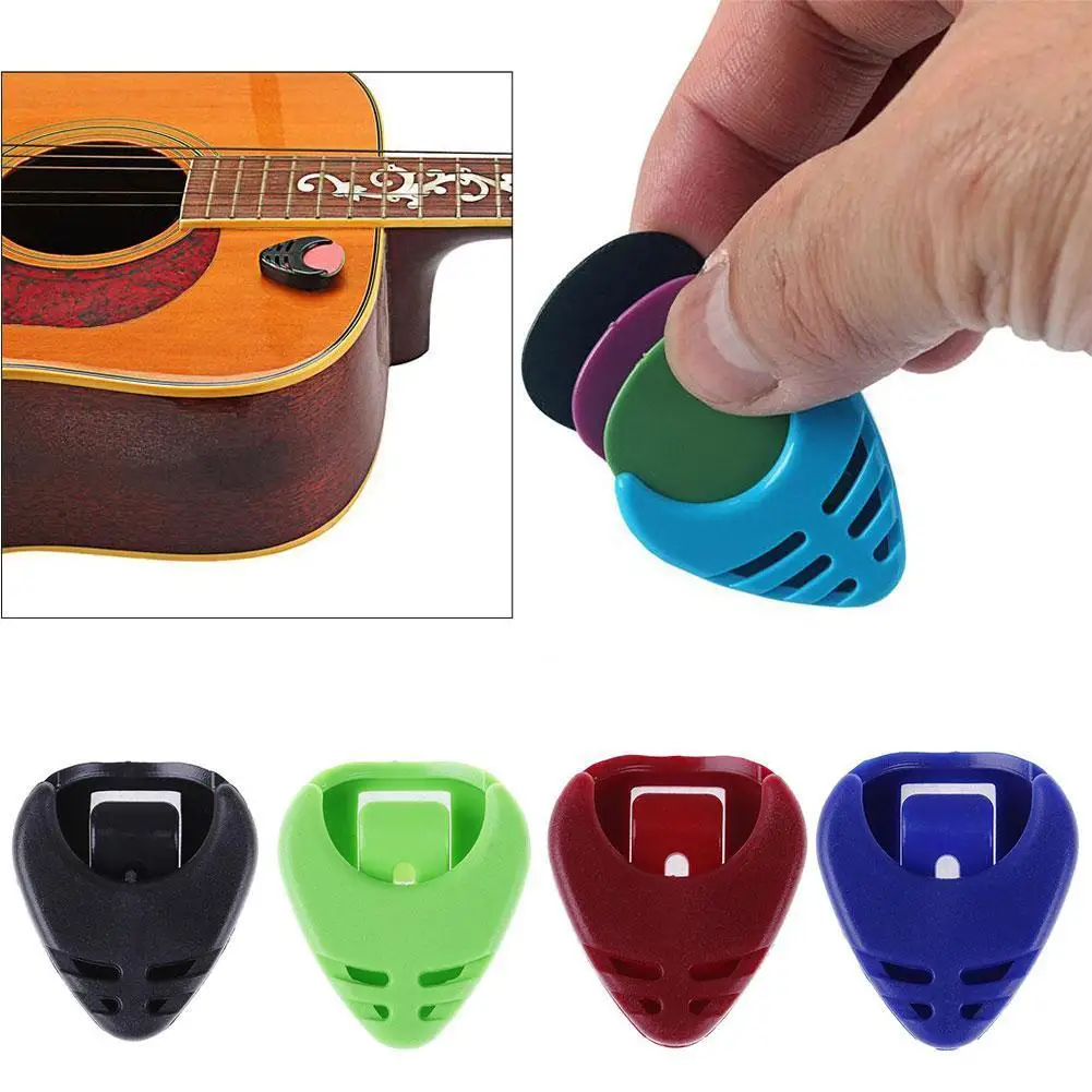 10 teilesatz farbe zufällig gitarre picks box durable gitarre fall material picks gitarre halter elektrische kunststoff akustische teile bo o4e3