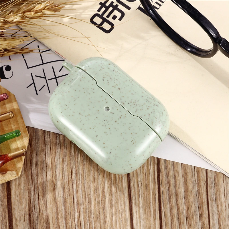 

Degradable Wheat Straw Case Cover for Airpods Pro Protective Cover Case for Apple Airpods Pro Headset Cases