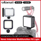 Светодиодный светильник Ulanzi 96112 VL49100 для цифровой зеркальной камеры, светильник для фотостудии, светодиодный светильник для видеоблога, лампа для цифровой зеркальной камеры смартфона