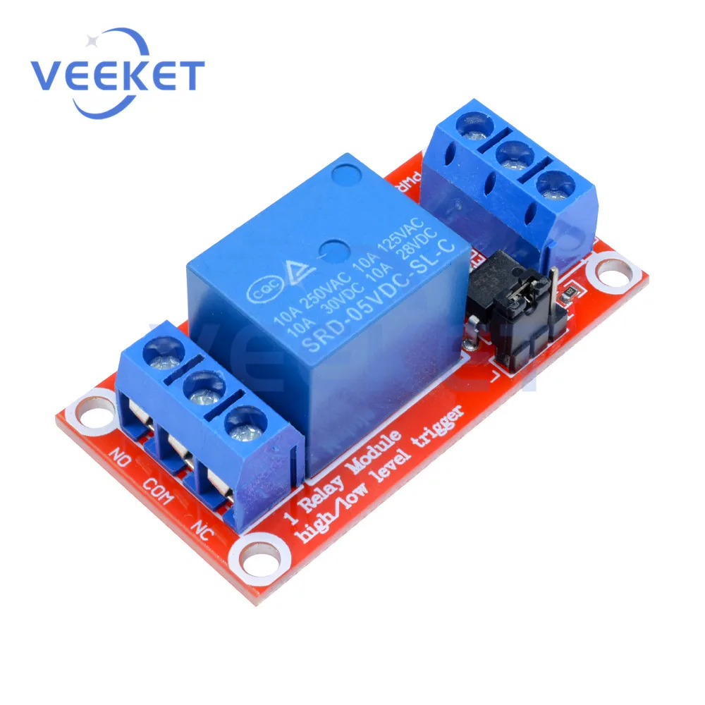 

DC 5V 1 Channel Relay Module With Optocoupler Shield Board with Indicator Lights Relay Trigger Power Supply Module For Arduino