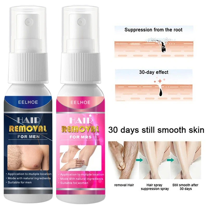

10/20/30/50ML Powerful Hair Removal Growth Inhibitor Spray For Women And Man Beard Depilatory Painless Hair Bikini Arm Legs