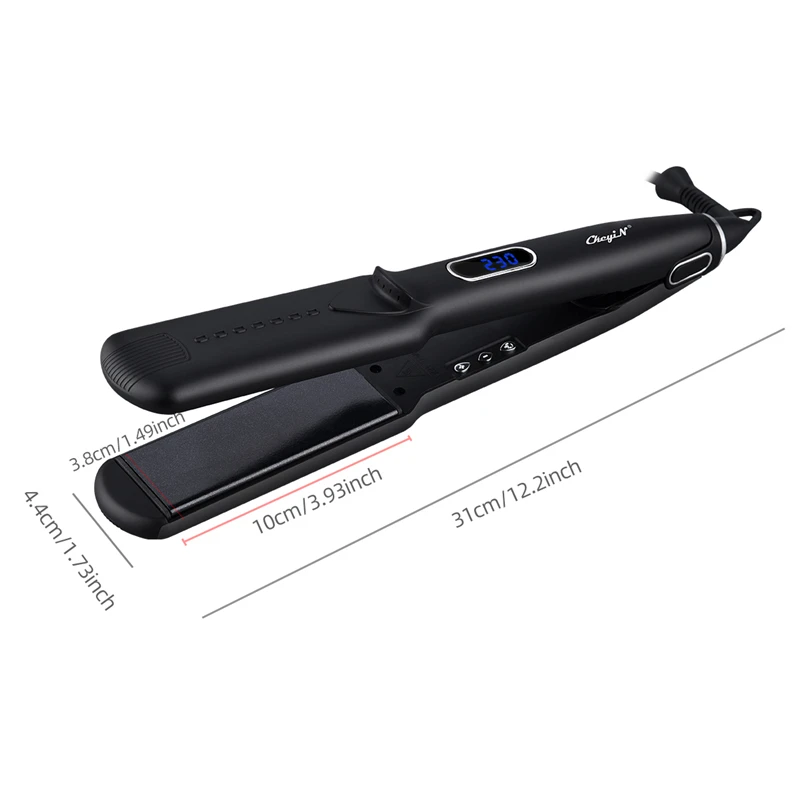 

2 in 1 Flat Iron Professional Hair Curling Straightening Iron 80-230 C Hair Straightener Quick Heat Hair Styling Tool LED Displa