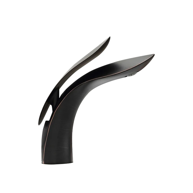 Смеситель для раковины смеситель в ванную комнату Черный Масляный латунный с