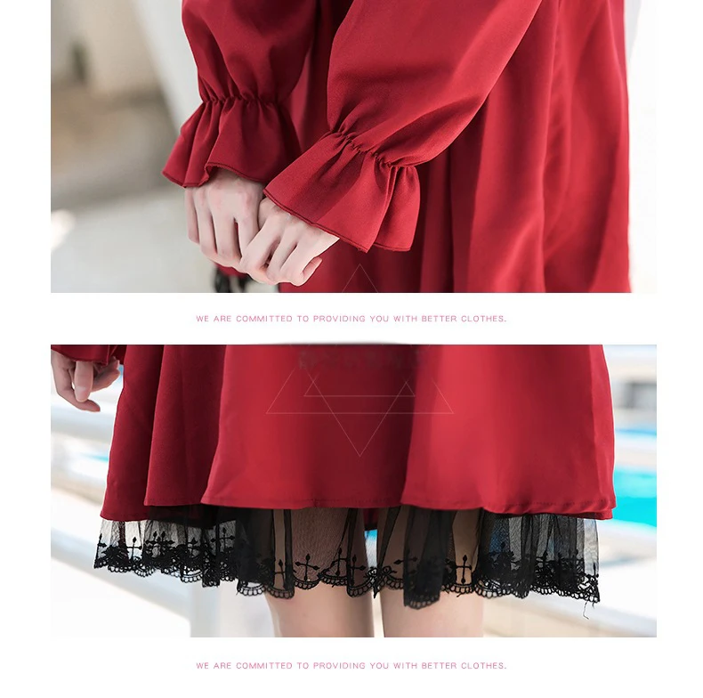 Для взрослых Аниме Косплей Костюм Горничной женский сладкое красное вино в