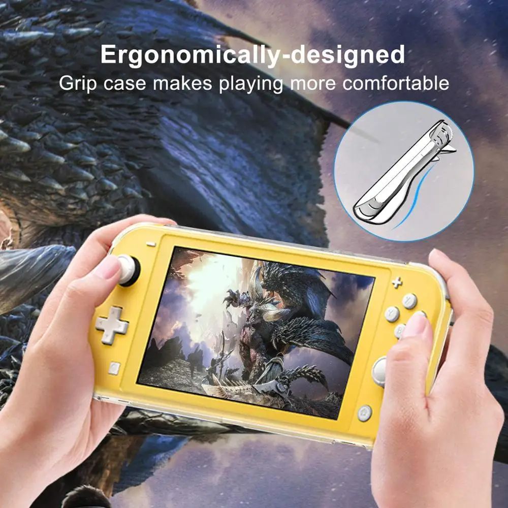 Чехол для переноски чехол из ТПУ и Защита экрана Nintendo Switch Lite комплект аксессуаров