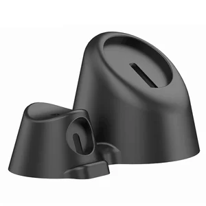 non slip holder for wireless phone magnetic charger stand silicone base dock for iphone 12 desk power bracket support free global shipping