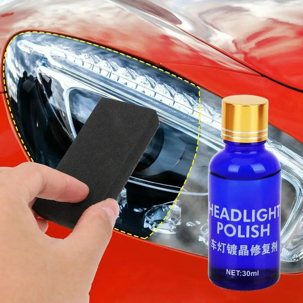 

Window Repair 30ml Auto Car Headlight Lens Coating Liquid Scratches Oxidation Polish Cleaning Tool Kit Car Wash carros Interior