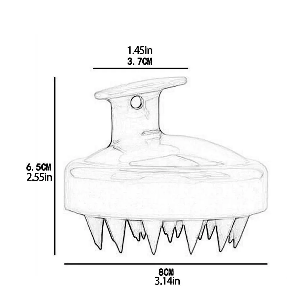 

Soft Silicone Shampoo Brush Head Scalp Massage Comb Hair Washing Comb Bath Shower Brush Hair Salon Hairdressing Tool