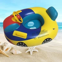 cartoon summer children swimming seat infant baby seat inflatable car ride boat outdoor fun sports inflatable toys