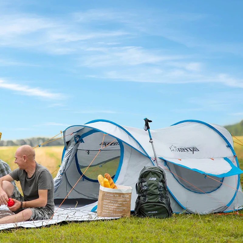 

Automatic Boat Tents Waterproof 3-4 people Widen Quick Open Camping Tent with Side Window For Picnic Mountain Climbing Outing